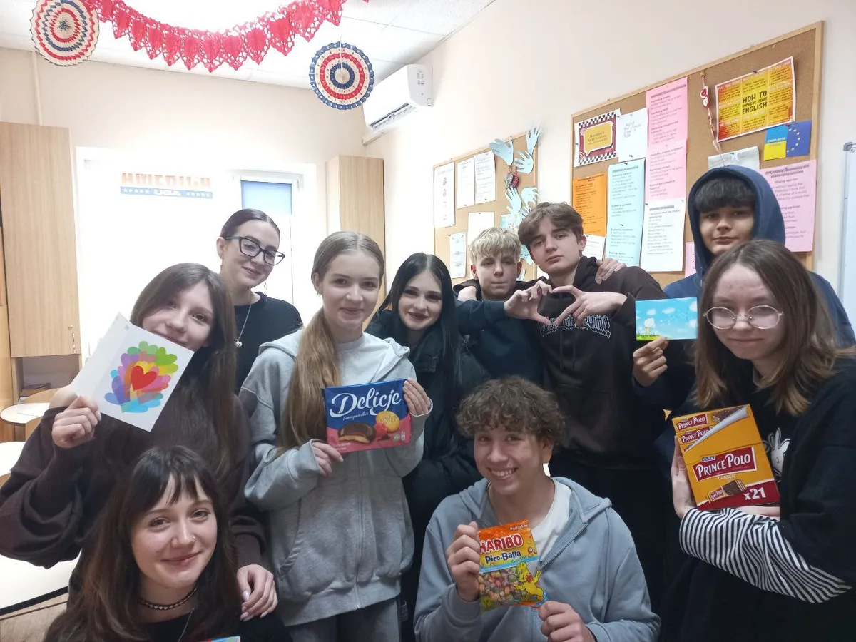 KLB students taking part in an eTwinning activity
