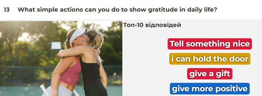 Online session about gratitude